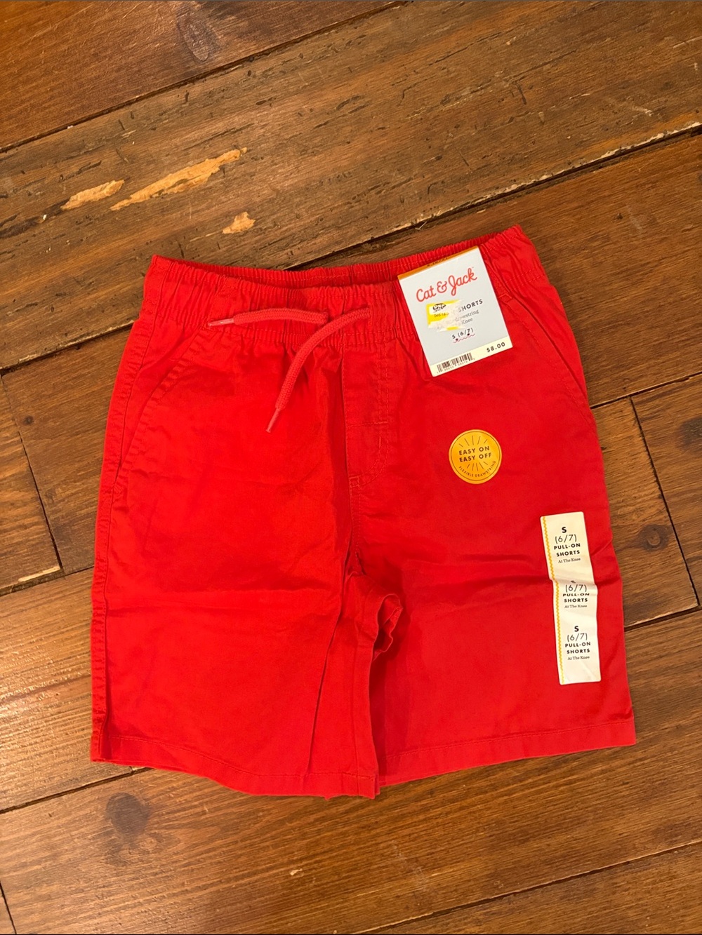 Cat & Jack Bright Red Pull-On Kids' Shorts